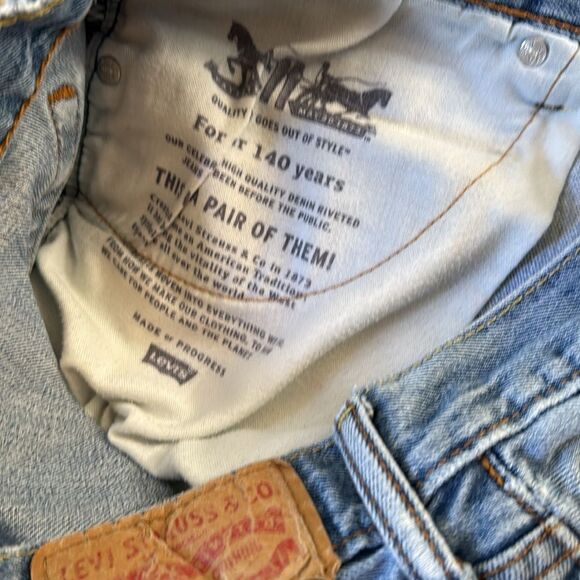 Vintage Levi's 505 Mens Jeans 35 x 32 Perfectly Distressed & Amazing - Picture 10 of 11